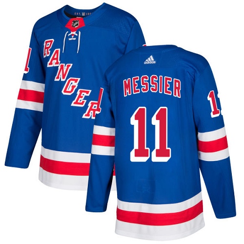 Adidas Men New York Rangers #11 Mark Messier Royal Blue Home Authentic Stitched NHL Jersey